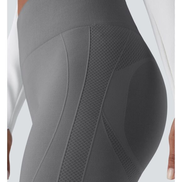 HALARA High-Waisted Gray Leggings - Picture 3 of 10